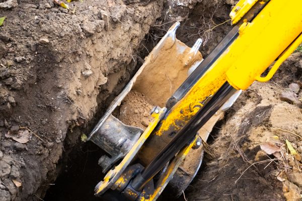 Downspout Trenching in Chesterfield